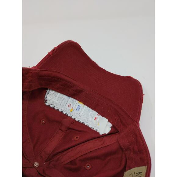 StupidLaBih Slideback Hat Embroidered Logo Kbethos Vintage Cap Red - Picture 8 of 10